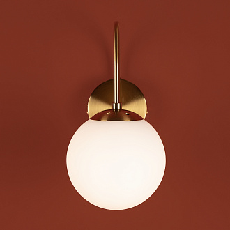 Бра 23*15*-29 см, 1*E14*40W, Freya  FR2065WL-01BS, Латунь