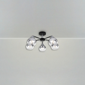 Люстра *58*-27 см, 5*E27*60W, Freya  FR5225PL-05B, Черный