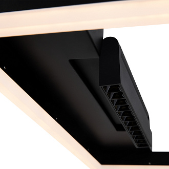 Потолочный светильник 50*50*-8 см, *LED*75W, K, Freya  FR6084CL-L82B, Черный