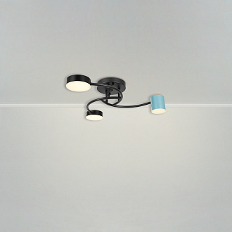 Потолочный светильник 48*48*15-15 см, *LED*6W, 4000K, Freya  FR6048CL-L6B, Черный