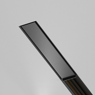 Ввод питания Exility X, черный 7*1*1 см, Maytoni Technical  TRA239B-42B, Черный