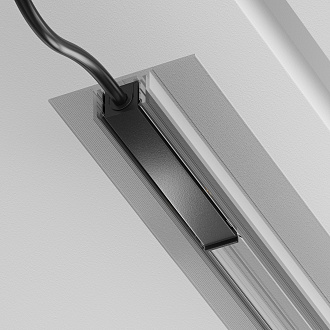 Ввод питания Exility X, черный 7*1*1 см, Maytoni Technical  TRA239B-42B, Черный