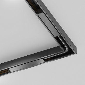 Коннектор питания шарнирный Exility X, черный 24*1*1 см, Maytoni Technical  TRA239CS-42B, Черный