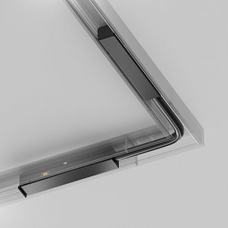 Коннектор питания шарнирный Exility X, черный 24*1*1 см, Maytoni Technical  TRA239CS-42B, Черный