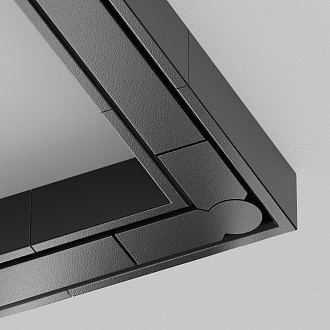 Коннектор угловой Exility X накладной, черный 5*5*1 см, Maytoni Technical  TRA239CL-41B, Черный