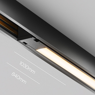 Трековый светильник Basis Exility X 2700-6000K 18Вт 120° Dim Dali2 103*1*-1 см, *LED*18W, K, Maytoni Technical  TR240-4-18WTW-DD2-B, Черный