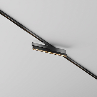 Трековый светильник Points Rot Exility X 3000K 12Вт 40° 28*1*-6 см, *LED*12W, 1200K, Maytoni Technical  TR242-2-12W3K-B, Черный