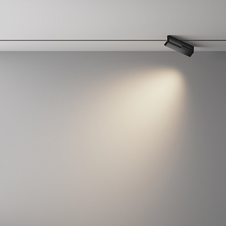 Трековый светильник Points Rot Exility X 4000K 12Вт 40° 28*1*-6 см, *LED*12W, 1360K, Maytoni Technical  TR242-2-12W4K-B, Черный
