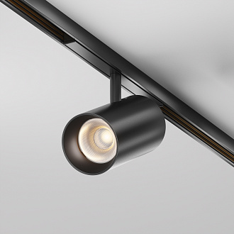 Трековый светильник Focus Led Exility X 3000K 12Вт 36° 16*1*-12 см, *LED*12W, 1300K, Maytoni Technical  TR243-12W3K-B, Черный