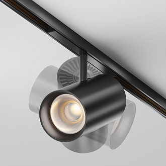 Трековый светильник Focus Led Exility X 3000K 18Вт 36° 16*1*-14 см, *LED*18W, 1880K, Maytoni Technical  TR243-18W3K-B, Черный