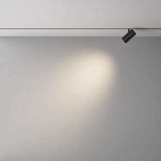 Трековый светильник Focus Led Exility X 4000K 12Вт 36° 16*1*-12 см, *LED*12W, 1410K, Maytoni Technical  TR243-12W4K-B, Черный
