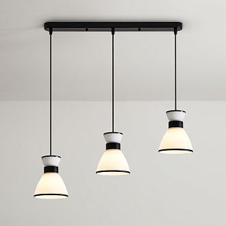 Подвесной светильник 65,5*13,5*20-122 см, 3*E27*40W, Freya  FR5503PL-03B1, Черный