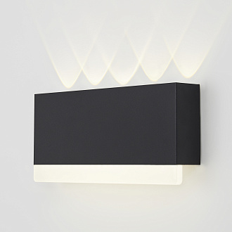 Бра 24*10,5*-3,5 см, *LED*10W, 4000K, Freya Поток / Flux FR6158WL-L10B, Черный