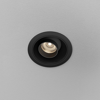 Встраиваемый светильник *6,5*-4,9 см, *LED*10W, 3000K, Maytoni Technical Dip T DL128-10W3K-B, Черный