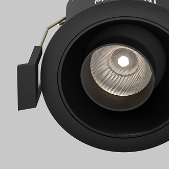 Встраиваемый светильник *6,5*-4,9 см, *LED*10W, 4000K, Maytoni Technical Dip T DL128-10W4K-B, Черный