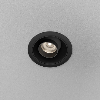 Встраиваемый светильник *6,5*-4,9 см, *LED*10W, 4000K, Maytoni Technical Dip T DL128-10W4K-B, Черный