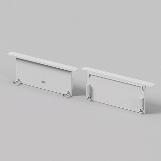 Комплект заглушек (для профиля ALM-8832-S-2M) 2 шт. 642005 Maytoni Led Strip Встраиваемый с накладным фланцем профиль Белый