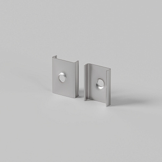 Комплект креплений (для профиля ALM-1007-S-2M) 4 шт. 642011 Maytoni Led Strip Накладной профиль Серебро 201205, Белый