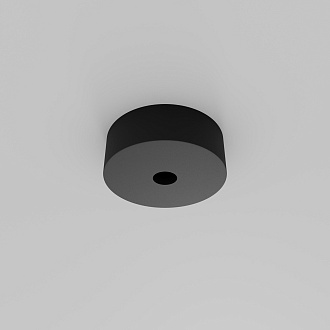 Накладная потолочная чаша для вертикального шинопровода  *6*-2,1 см, Maytoni Technical Accessories for tracks Arity TRA234SCB-B, Черный