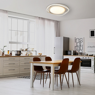 Светильник 50*50*-7,5 см, *LED*96W, Freya Мальта / Malta FR6203CL-L96W, Белый