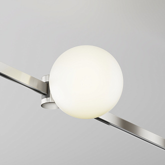Трековый светильник 12,4*10*-10 см, *LED*5W, 3000K, Maytoni Technical Luna TR229-1-5W3K-PT, Платина