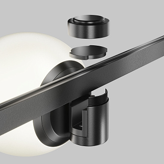 Трековый светильник 12,4*10*-10 см, *LED*5W, 4000K, Maytoni Technical Luna TR229-1-5W4K-B, Черный