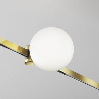 Трековый светильник 12,4*10*-10 см, *LED*5W, 4000K, Maytoni Technical Luna TR229-1-5W4K-BS, Латунь