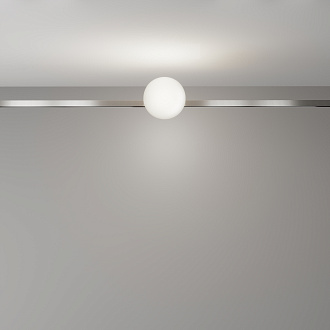Трековый светильник 12,4*10*-10 см, *LED*5W, 4000K, Maytoni Technical Luna TR229-1-5W4K-PT, Платина