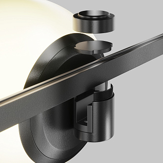 Трековый светильник 16,7*15*-15 см, *LED*8W, 3000K, Maytoni Technical Luna TR229-1-8W3K-B, Черный