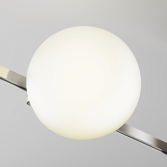 Трековый светильник 16,7*15*-15 см, *LED*8W, 3000K, Maytoni Technical Luna TR229-1-8W3K-PT, Платина