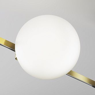 Трековый светильник 16,7*15*-15 см, *LED*8W, 4000K, Maytoni Technical Luna TR229-1-8W4K-BS, Латунь