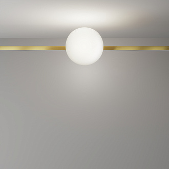 Трековый светильник 16,7*15*-15 см, *LED*8W, 4000K, Maytoni Technical Luna TR229-1-8W4K-BS, Латунь