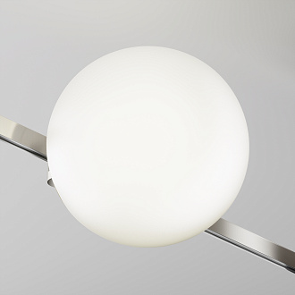 Трековый светильник 16,7*15*-15 см, *LED*8W, 4000K, Maytoni Technical Luna TR229-1-8W4K-PT, Платина