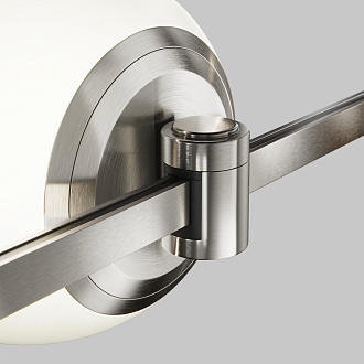 Трековый светильник 16,7*15*-15 см, *LED*8W, 4000K, Maytoni Technical Luna TR229-1-8W4K-PT, Платина