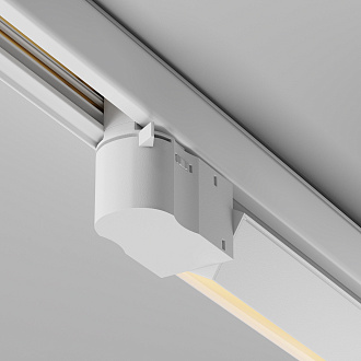 Трековый светильник 34,5*3,5*-6 см, *LED*10W, 2700K, Maytoni Technical Basis TR196-3-10W2.7K-W(N), Белый