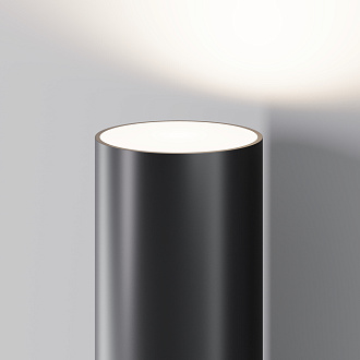 Уличный настенный светильник 5*7*-20 см, *LED*5W, 3000K, Maytoni Outdoor Tube O508WL-L5B3K, Черный