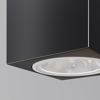 Уличный настенный светильник 8*12*-11 см, *LED*5W, 3000K, Maytoni Outdoor Block O507WL-L5B3K, Черный