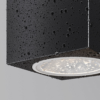 Уличный настенный светильник 8*12*-11 см, *LED*5W, 3000K, Maytoni Outdoor Block O507WL-L5B3K, Черный