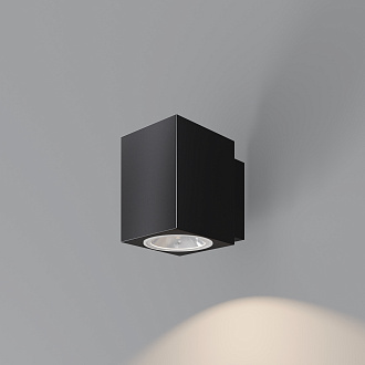 Уличный настенный светильник 8*12*-11 см, *LED*5W, 3000K, Maytoni Outdoor Block O507WL-L5B3K, Черный