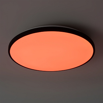 Светильник 30*30*5,5-5,5 см, *LED*24W, 3000-6500+RGBK, Freya Обель/Obelle FR6211CL-L24B, Черный