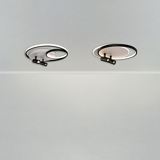 Светильник 48*40*-13 см, *LED*75W, 3000-7000K, Freya Прожекторы/Spotlights FR6083CL-L106WB, Бело-черный