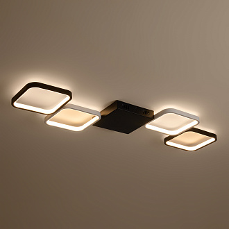 Светильник 99*38*4-4 см, *LED*120W, 3000-5700K, Freya Нео Гео/Neo Geo FR6201CL-L120BW, Черно-белый