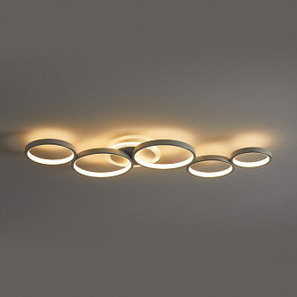 Светильник 94,5*40,5*6-6 см, *LED*150W, 3000-5700K, Freya Нео Гео/Neo Geo FR6201CL-L150W, Белый