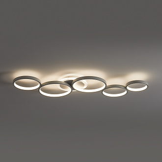 Светильник 94,5*40,5*6-6 см, *LED*150W, 3000-5700K, Freya Нео Гео/Neo Geo FR6201CL-L150W, Белый