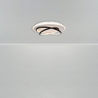 Светильник *48*-10 см, *LED*106W, 3000-7000K, Freya Спираль/Spiral FR6089CL-L120WB, Бело-черный