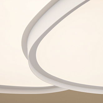 Светильник 52,5*38*-8 см, *LED*72W, 3000-7000K, Freya Скромность/Modesty FR6079CL-L72W, Белый