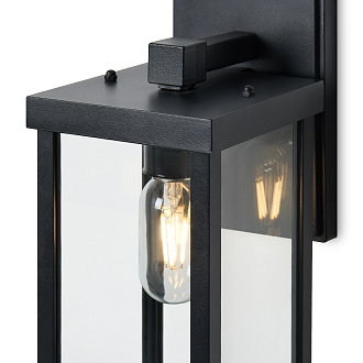 Уличное бра 18*12*-30 см, 1*E27*40W Voltega  VGL7219WL-01B8, Черный